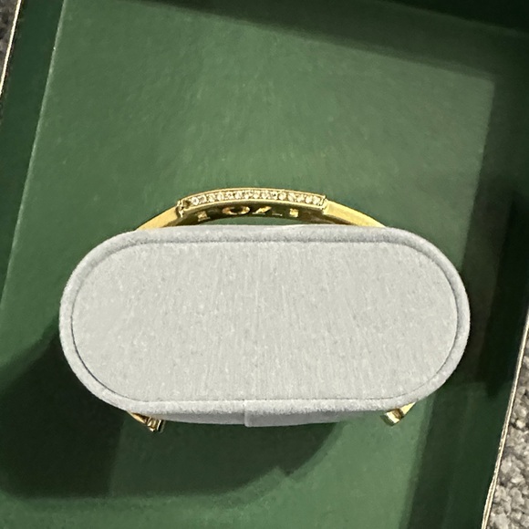 Gold 'LOVE' Bangle Bracelet - Women Jewelry - Picture 2 of 8